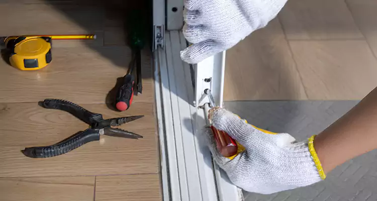 Backyard Sliding Door Track Repair in Citrus Park, FL