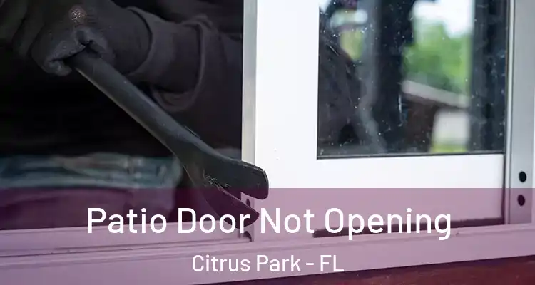 Patio Door Not Opening Citrus Park - FL