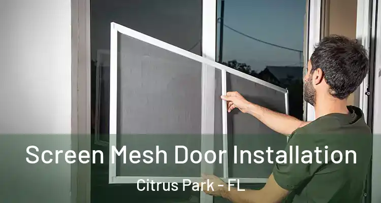 Screen Mesh Door Installation Citrus Park - FL